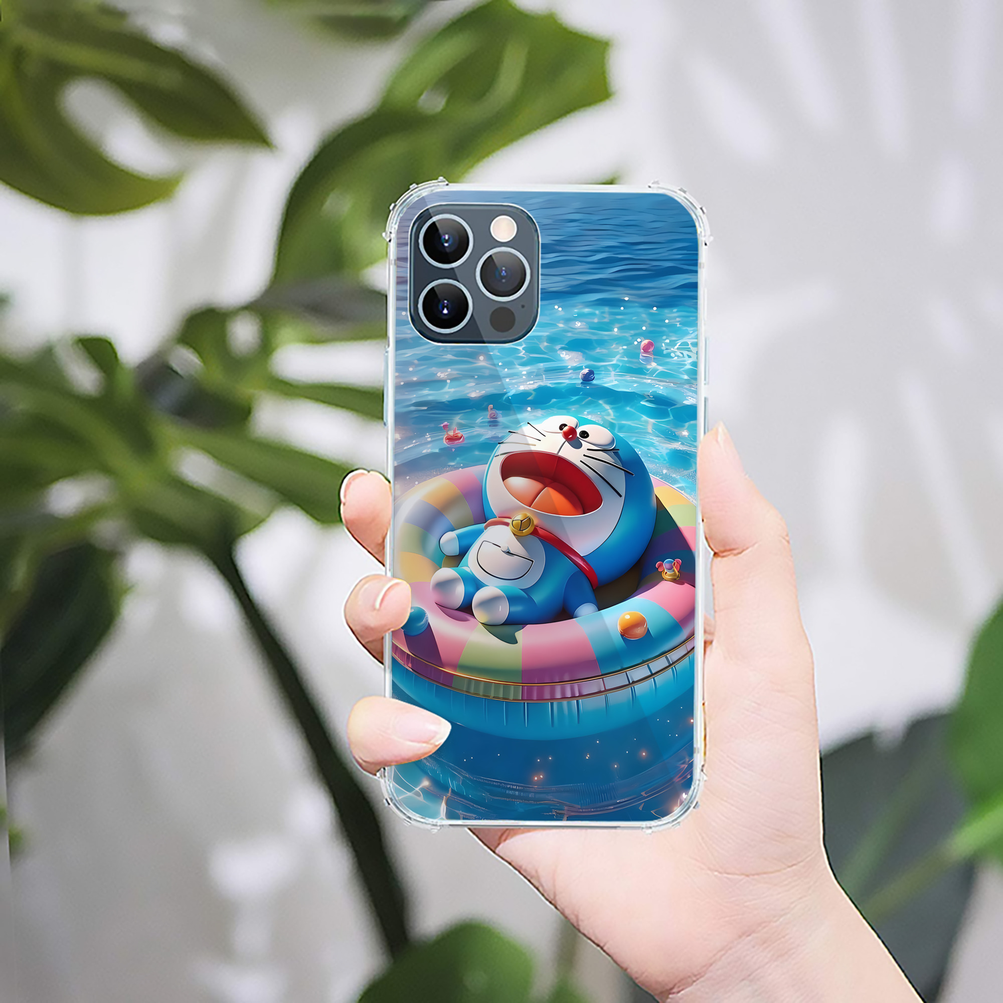 （画像用） ドラえもん Doraemon 【iPhone 12シリーズ対応】透明スマホケース（クリアソフトケース）